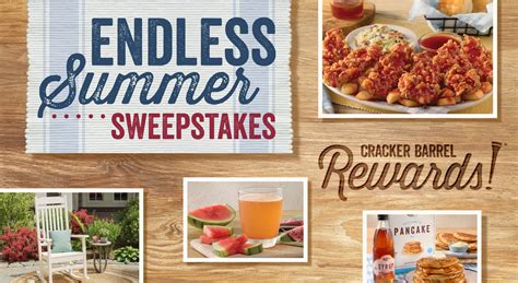 Cracker Barrel Rewards Endless Summer Sweepstakes